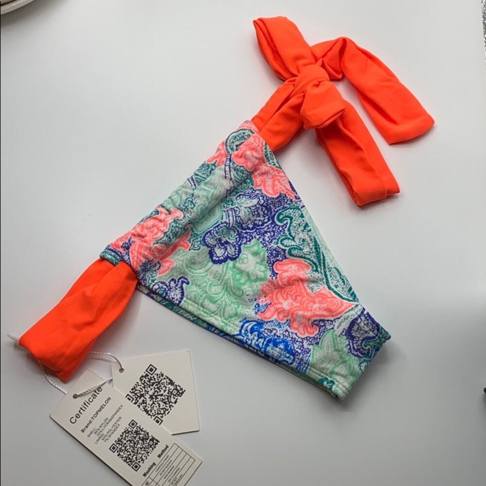 NWT Sexy Brazilian Side Tie Bikini Thong Bottom